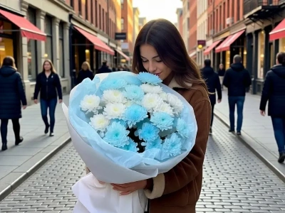 Букет из 5 кустовых хоизантем