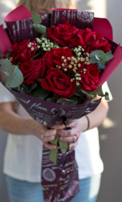 Букет из 9 красных роз