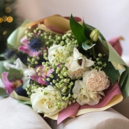 Авторский букет с орхидеей 1