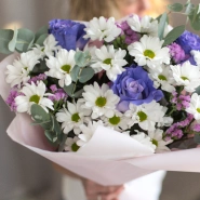 Романтичный букет с ромашками 1