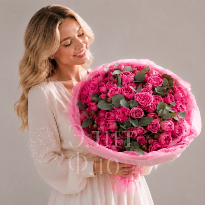 51 пионовидной кустовая роза