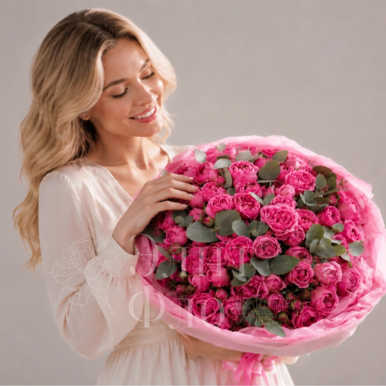 51 пионовидной кустовая роза