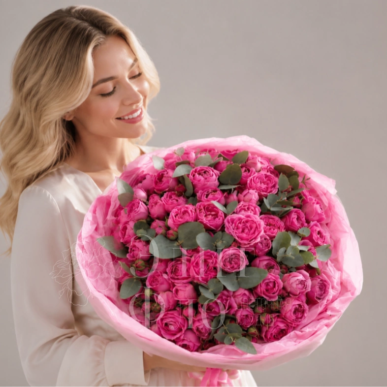 51 пионовидной кустовая роза