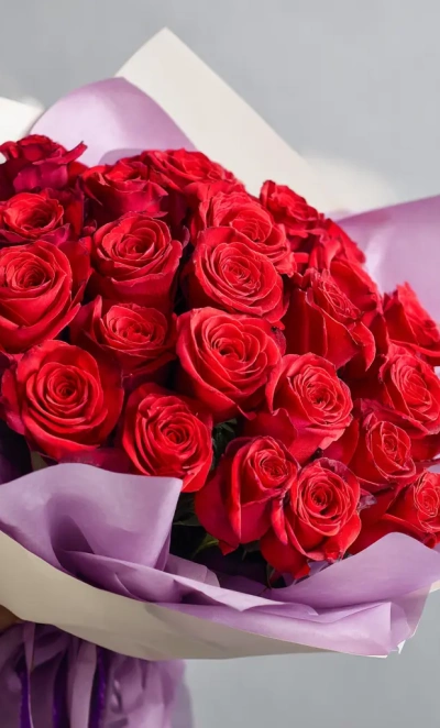 Красные розы «Чувства без слов»