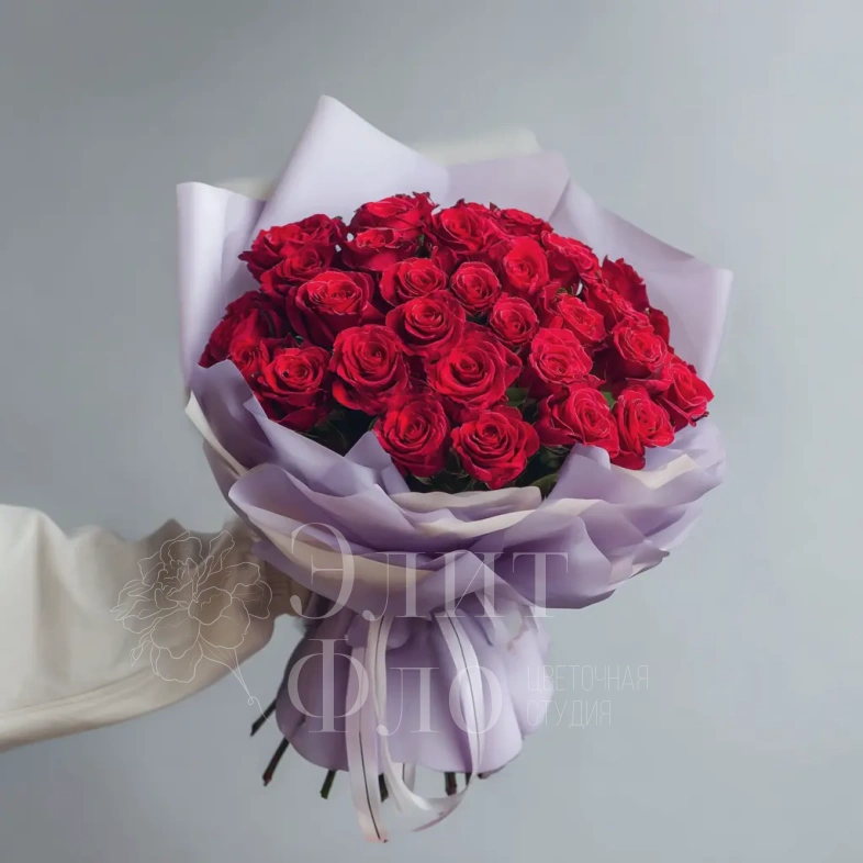 Красные розы &laquo;Чувства без слов&raquo;